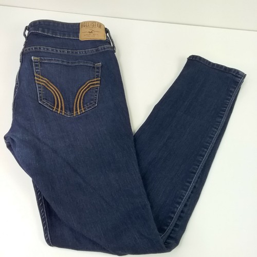 Hollister Dark Blue Denim Jeans Size 7S 