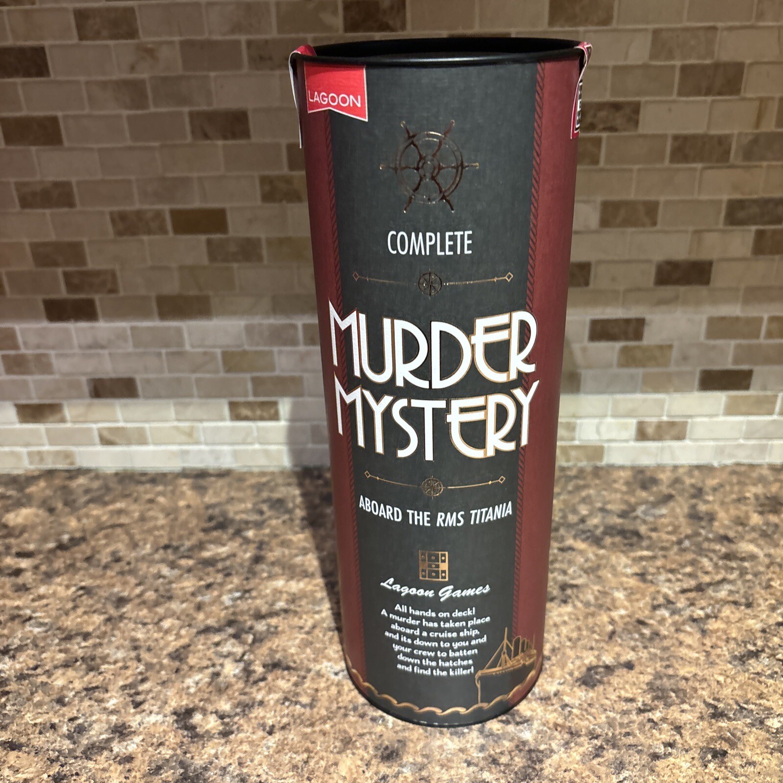 Lagoon Group Complete Games Night Set - Includes Charades, Name Three & True Or False In A Whiskey-Style Tube, For 2+ Players Age 14+