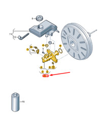 Maître-cylindre de frein Volkswagen POLO