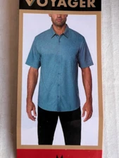 Voyager Men's Short Sleeve Button Up Shirt
