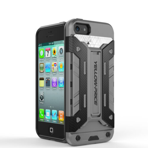 For iPhone XS X 6S Plus Shockproof Hybrid Rubber Hard Case Cover with Kick-Stand - Picture 19 of 19