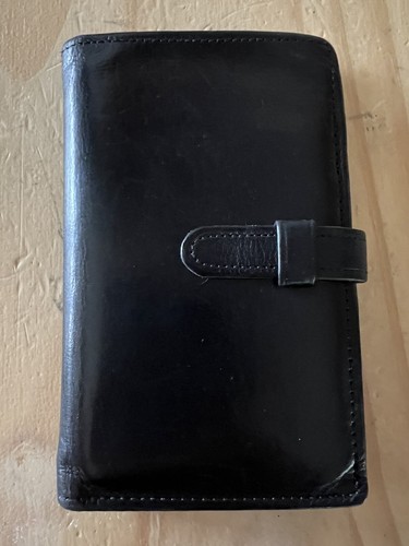 COACH Geldbörse aus schwarzem Leder