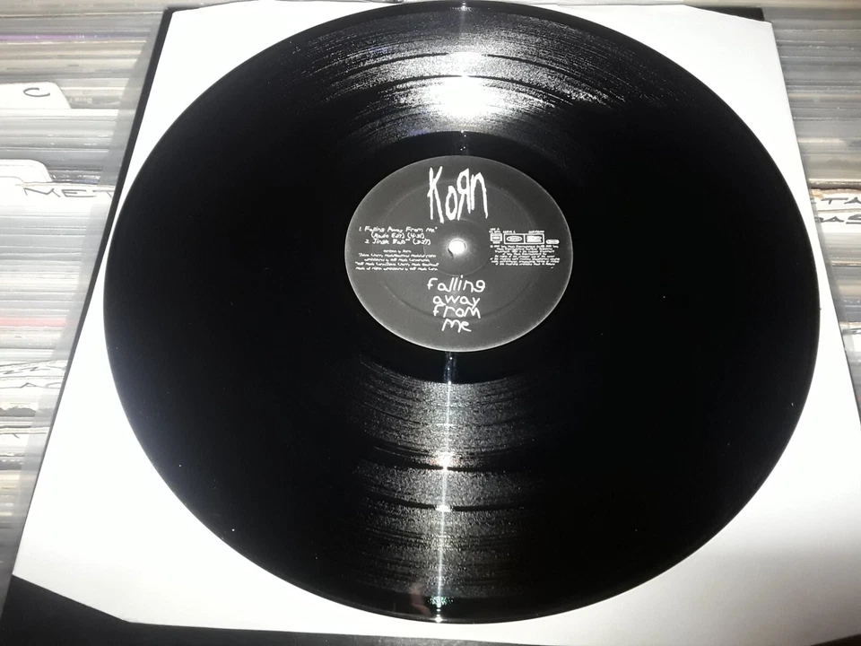 KORN 12" LP FALLING AWAY FROM ME RADIO EDIT ACAPELLA JINGLE BALLS METAL GERMAN - Imagem 2 de 4