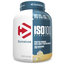 Dymatize Nutrition ISO100 Hydrolyzed 100% Whey Protein Isolate, Protein Powder
