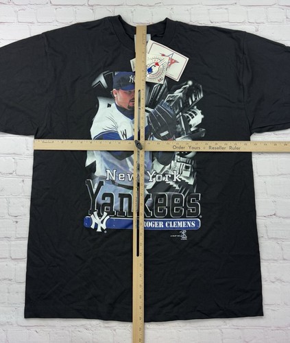 NEW/Old Stock 90s MLB New York Yankees Roger Clemens T Shirt Size XL 1999 - Picture 6 of 9