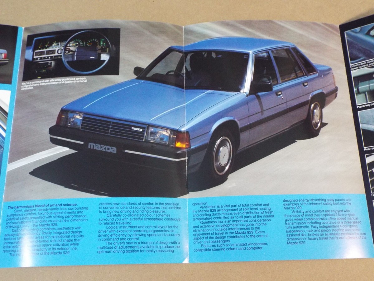 1982 Mazda 929 original Australian market foldout brochure | eBay