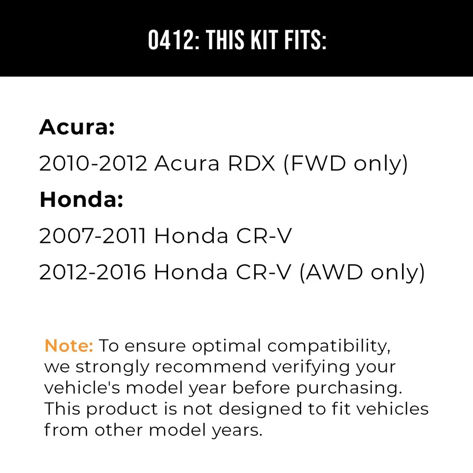 Front & Rear Geomet Brake Rotors + Pads for 2007-2014 2015 2016 Honda CR-V Foto 2 de 4