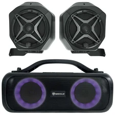 SSV Works 200-BR-B65A Speakers+Pods for 21-2025 Ford Bronco 4-door+Home Speaker