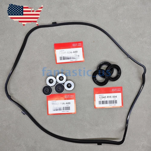 NEW FRONT Valve Cover Gasket SET Tube Seals For V6 Honda Acura 08-17 - Picture 5 of 6