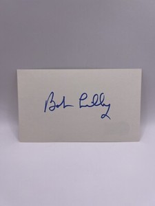 Bob Lilly Signed Index Card Auto Beckett COA