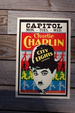 Charlie Chaplin in City Lights Lobby Card Movie Poster