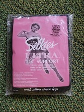 NIP SILKIES "Ultra TLC Support" PANTYHOSE Color: BEIGE Size: XL Made In USA