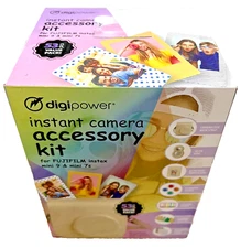 Digipower Instant Camera 53 pc Accessory Kit for FujiFilm Instax Mini 9 & 7s NEW