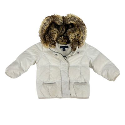 Tommy Hilfiger mit Kapuze Down Kinder Mädchen Jacke Größe 18