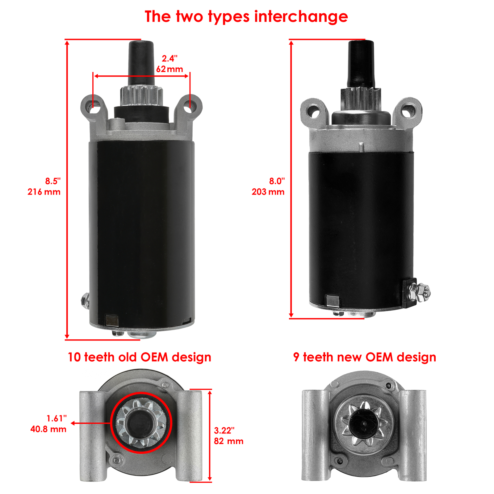 Electric Starter fits Kohler 32 098 01 S 32 098 03 S 32 098 04 S 32 098 08 S | UK
