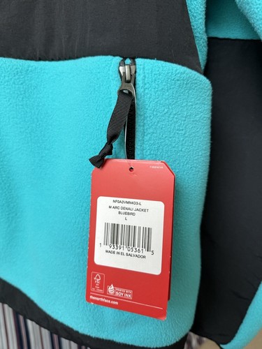 Supreme TNF The North Face Arc Logo Denali Giacca Pile Teal Uomo Large SS19 - Foto 3 di 9
