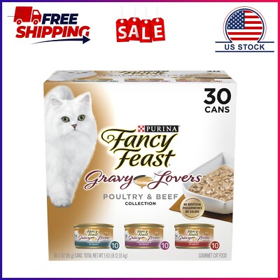 Purina Fancy Feast Gravy Lovers Kitten Food, Wet Cat Food, Poultry & Beef, 3 oz