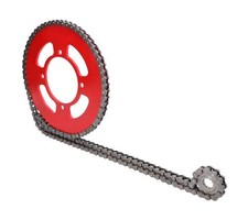 Kettensatz 12/60 Z&auml;hne rot f&uuml;r Beta RR 50 Enduro / Motard E4 18-