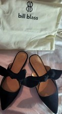 New , Bill Bass Womens Slippers W/ Bow 7.5