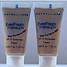 MAYBELLINE EVERFRESH SPF 15 LIQUID MAKEUP FOUNDATION .245 OZ TRAVEL SIZE NEW
