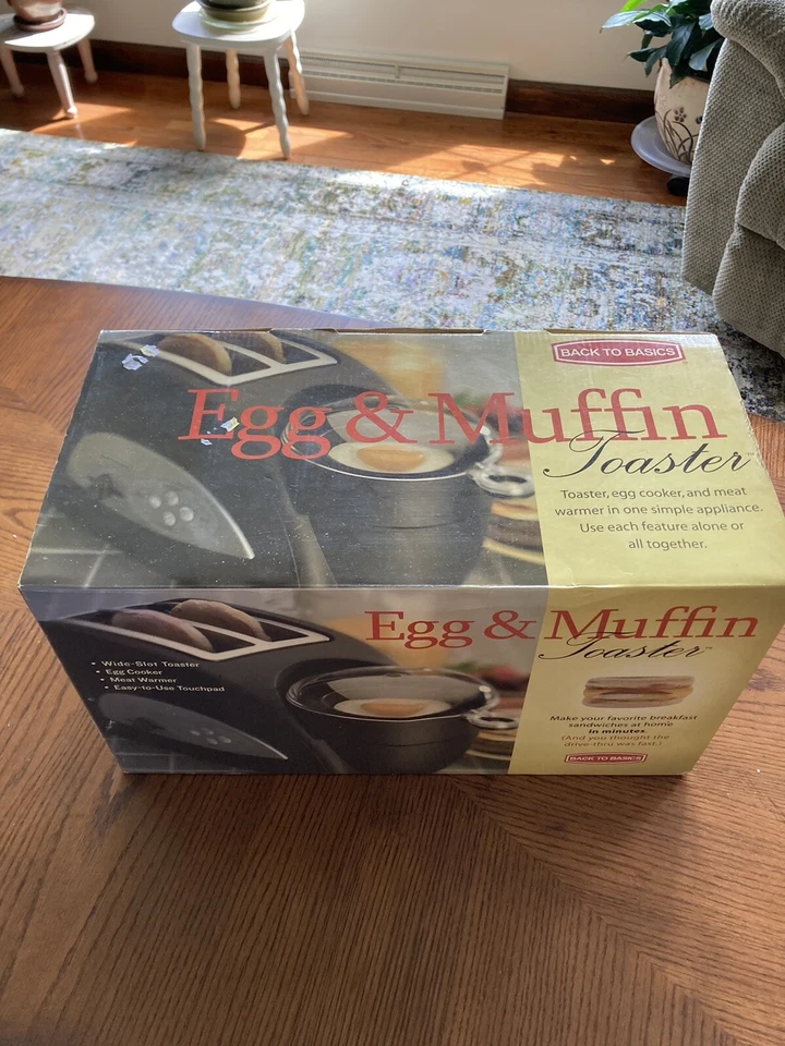 Back to Basics TEM500 Egg-and-Muffin 2-Slice Wide Slot Toaster and Egg Poacher - Image 2 of 4