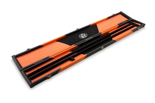 Baize Master 2 Piece 3 SLOT ORANGE ARROW Pool Snooker Pool Case - Holds 1 Cue - Picture 3 of 6
