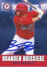 Branden Boissiere Signed 2022 Fredericksburg Nats Card #3 Washington Nationals!