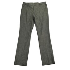 Tommy Hilfiger Mens TH Flex Tate Modern Fit Stretch Dress Pants Brown Gray 36x34