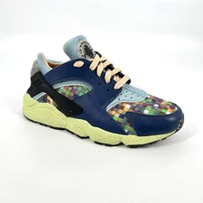 Nike Air Huarache Crater Premium Shoes Mens Size 8.5 Blue MultiColor Woven