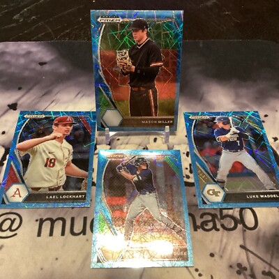 Mason Miller Carolina Blue Velocity Prizm Draft Picks. Bonus Blues added   