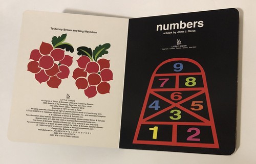 Numbers by John J. Reiss (2016, Children's Board Books) - Picture 4 of 4