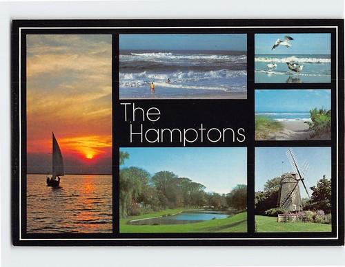 Postkarte Mehrfachansicht der Hamptons USA