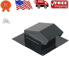Reliable Black Roof Vent Cap with Bird Screen  Damper for 3"  4" Ducting
