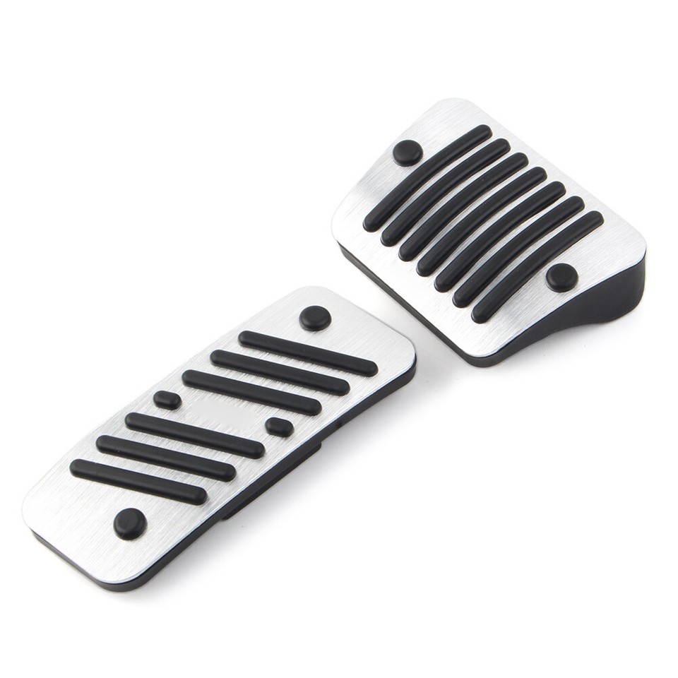 2pcs Aluminum LH Drive Gas Brake Pedal Cover For Jeep Cherokee (KL