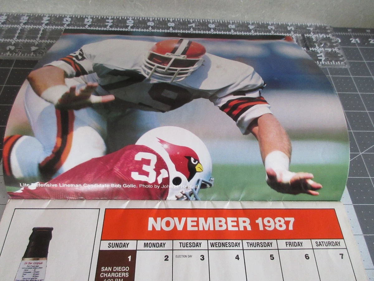 1987/1998 Cleveland Browns Miller Lite, Lineman Calendar | eBay