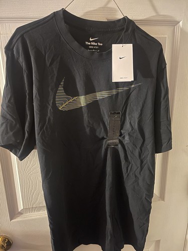 Herren Nike Dri-FIT Fitness Sport Kurzarm T-Shirt Large schwarz FJ2464-010