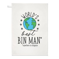 World's Best MüLleimer Mann Geschirrtuch SpüLlappen Lustig Spass Favorit Dustman