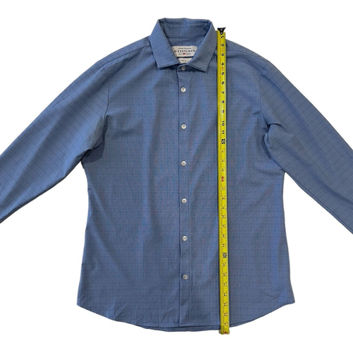 Mizzen + Main Shirt Size Large Leeward Collection Trim Fit Long Sleeve Plaid - Picture 3 of 5