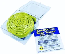 Kneadatite Green Stuff Blue/Yellow Two-Part Epoxy Putty Tape 1"x36" Roll GTF23