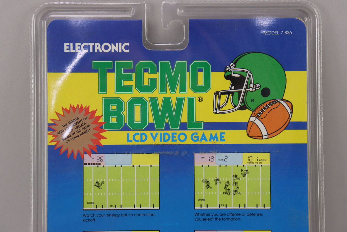 NOS VTG 1994 Tiger Electronic Tecmo Bowl LCD Video Game New NOS VTG 1994 Tiger Electronic Tecmo Bowl LCD Video Game New