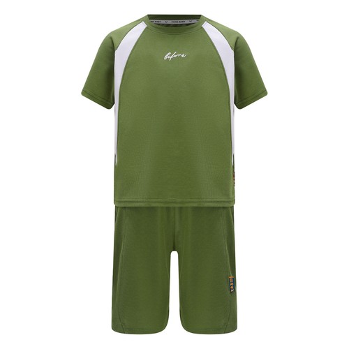 Conjunto de dos piezas unisex para niños informal conjunto deportivo letras bordado ropa deportiva - Imagen 23 de 53