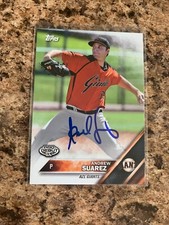 Andrew Suarez Signed 2016 Topps Pro Debut Auto San Francisco Fiants # 127