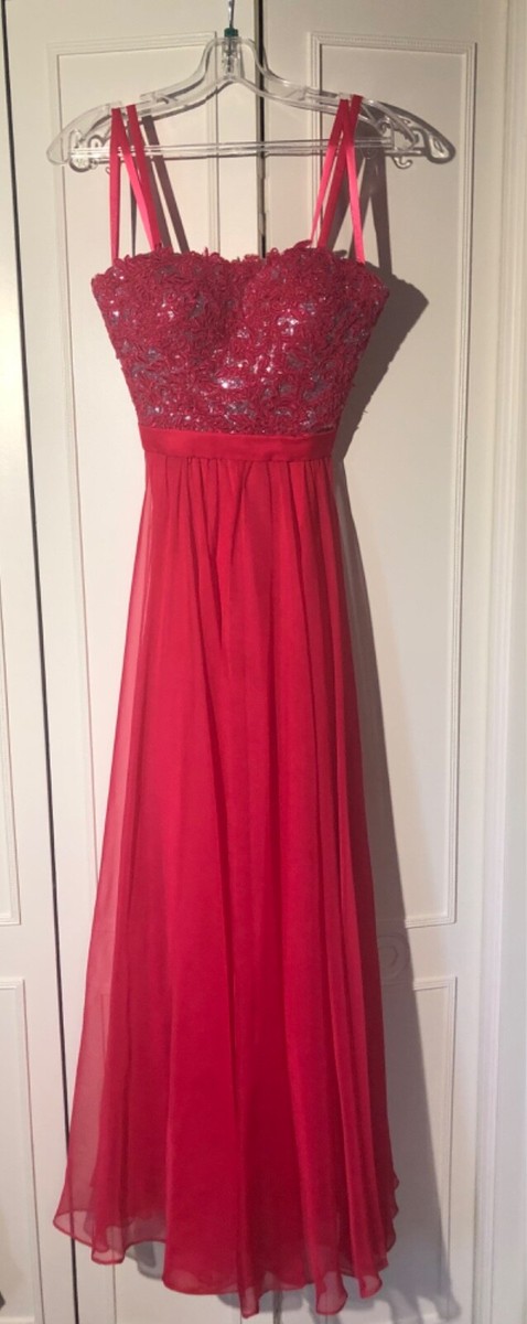 la femme pink strapless dress Prom Dress Style #33465