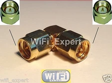 RF Adapter SMA male to SMA male Right Angle RF Connector L Type USA