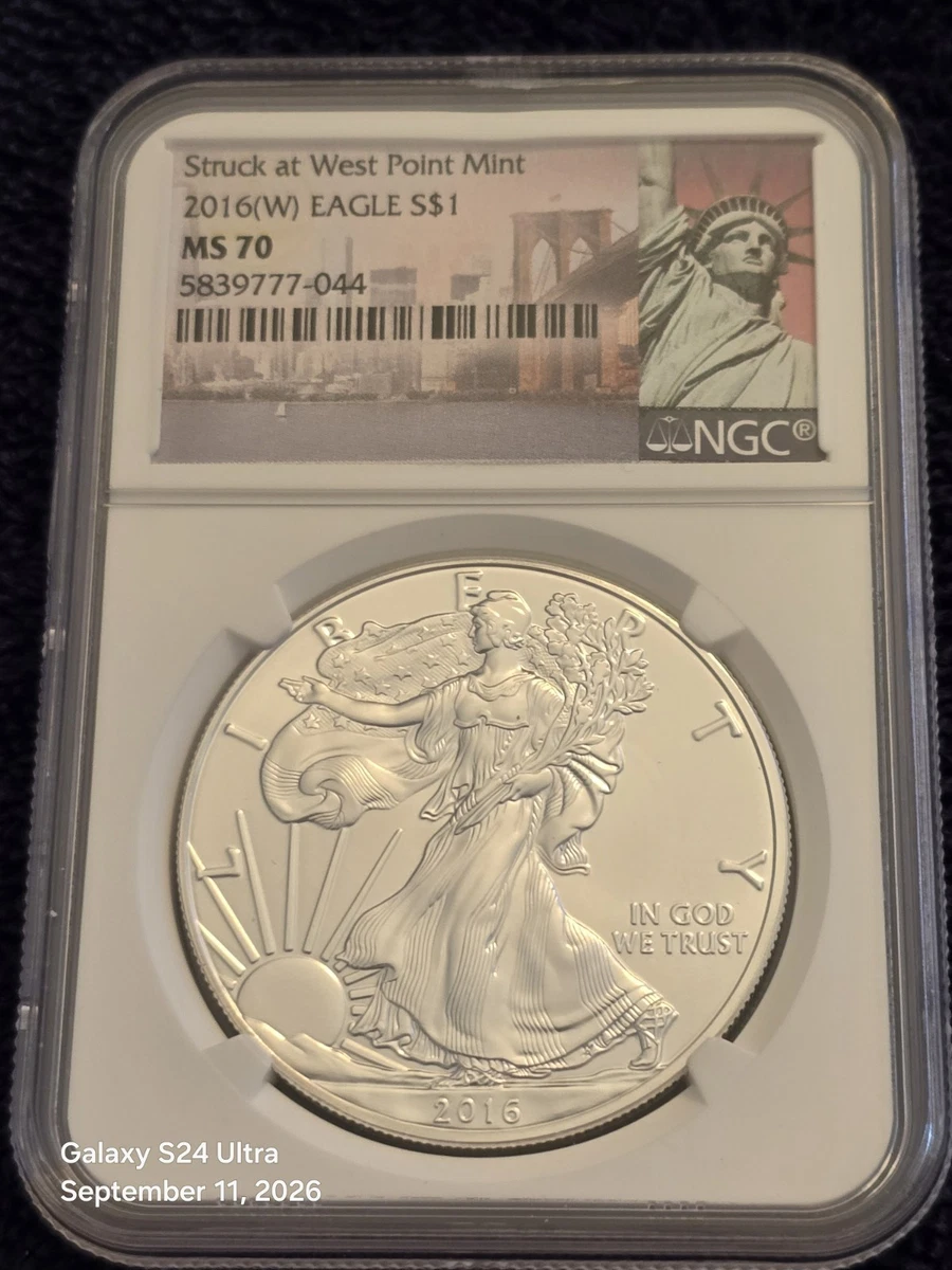 American Eagle MS 70 Graded 2016 Silver Bullion Coins for sale | eBay