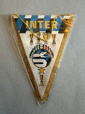 Vintage 2001 Inter Milan 7” soccer football pennant flag gagliardetto wimpel