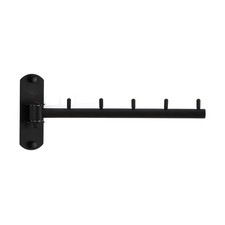 Folding Wall Mounted Clothes Hanger Rack with Swing Arm Stainless Steel Heavy...