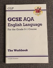 Image of GCSE AQA English Language Workbook 9-1 Revision Book NEW With Answers