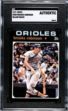 1971 Topps BROOKS ROBINSON #300 ErRoR NO Black Ink on Back FRESHLY SGC 