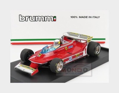 1:43 BRUMM Ferrari F1 312T5 #1 Monaco Gp 1980 Scheckter + Figur R576-CH Modell